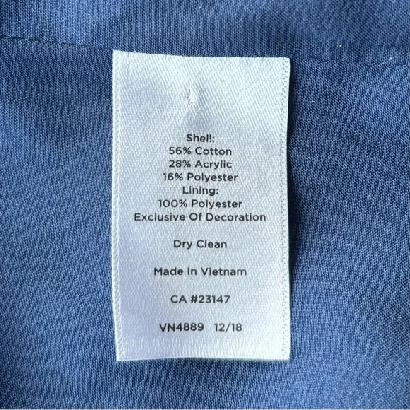 Talbots Textured Navy Blazer - Picture 4 of 6